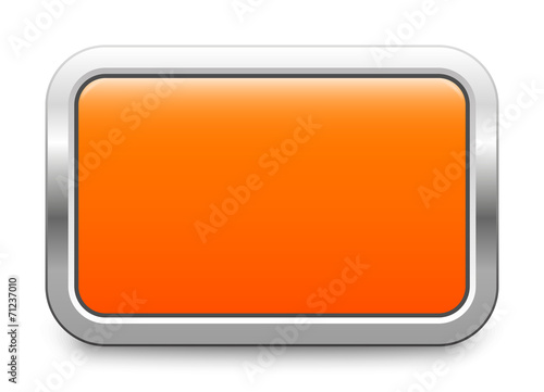 Orange metallic button - rectangular template