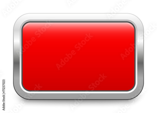 Red metallic button - rectangular template
