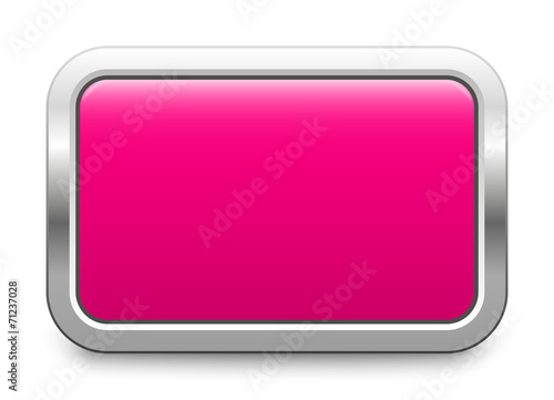 Pink metallic button - rectangular template