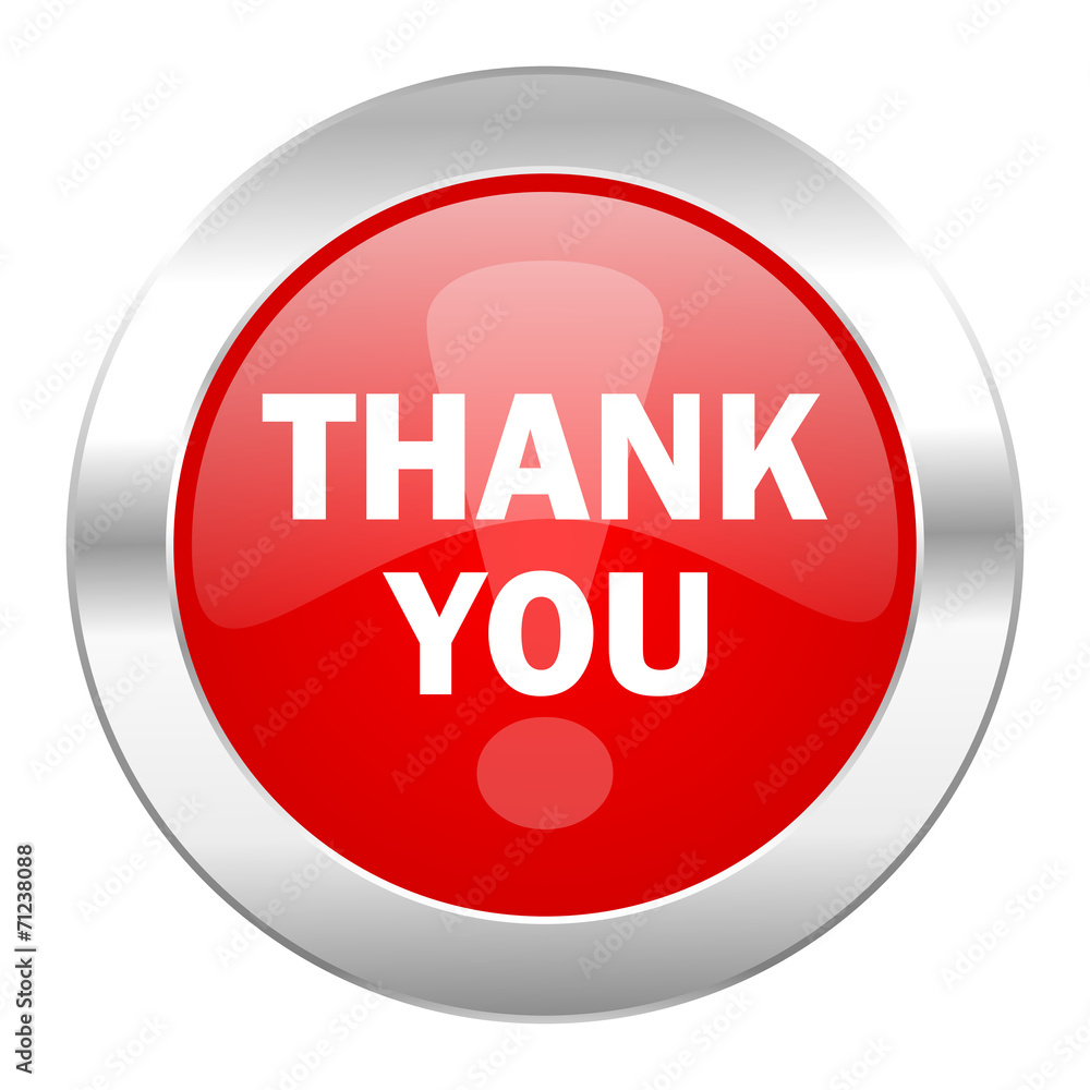 thank you red circle chrome web icon isolated thank you red circle chrome web icon isolated