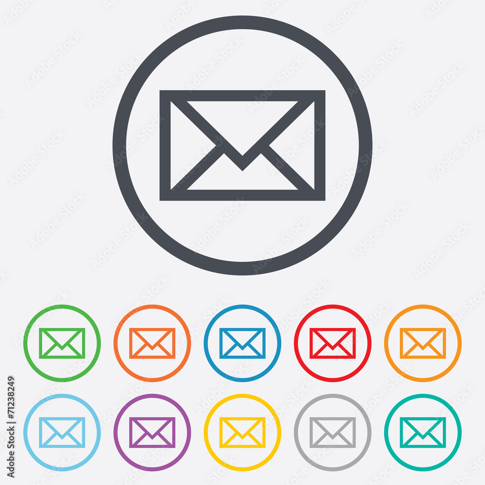 Mail icon. Envelope symbol. Message sign. Mail icon. Envelope symbol. Message sign.
