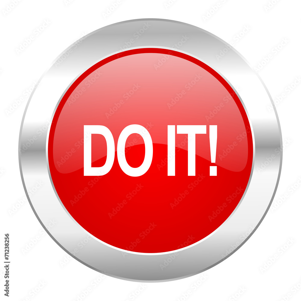 do it red circle chrome web icon isolated do it red circle chrome web icon isolated