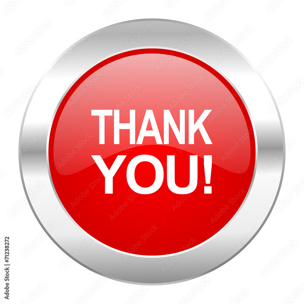 thank you red circle chrome web icon isolated thank you red circle chrome web icon isolated