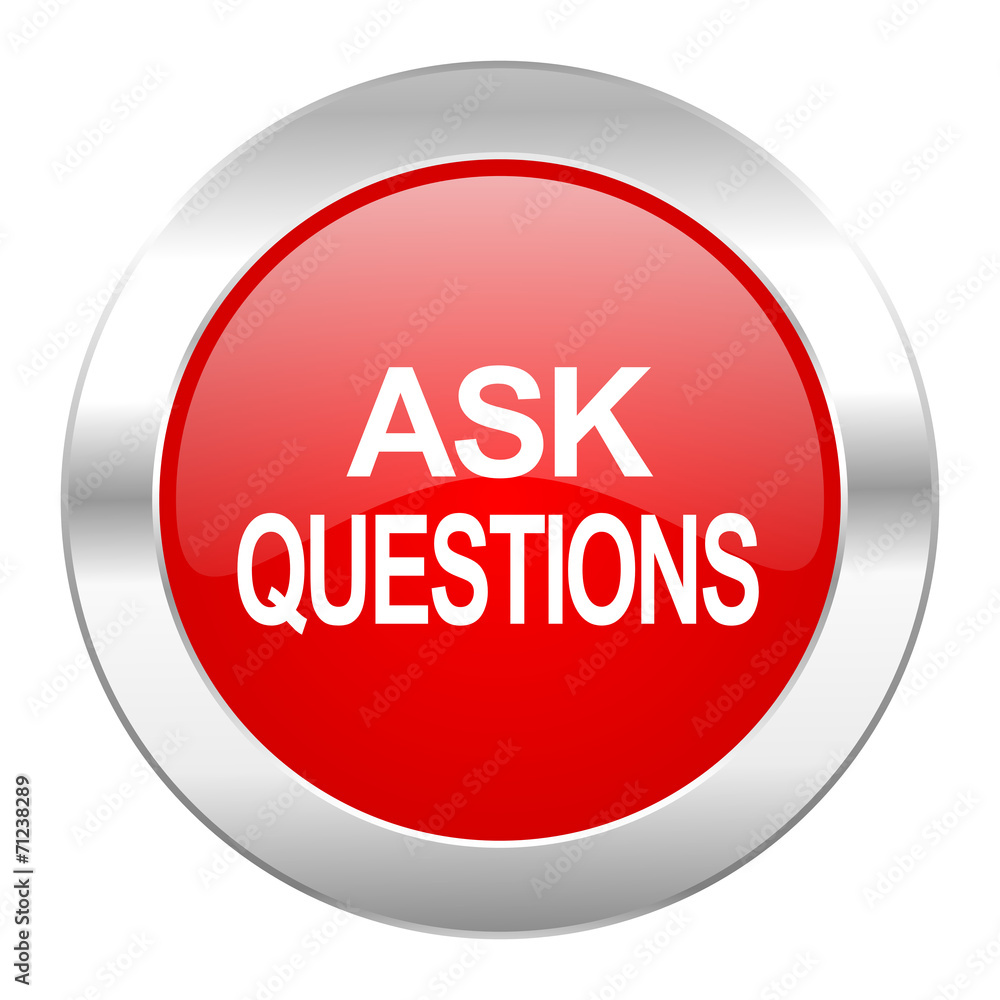 ask questions red circle chrome web icon isolated ask questions red circle chrome web icon isolated