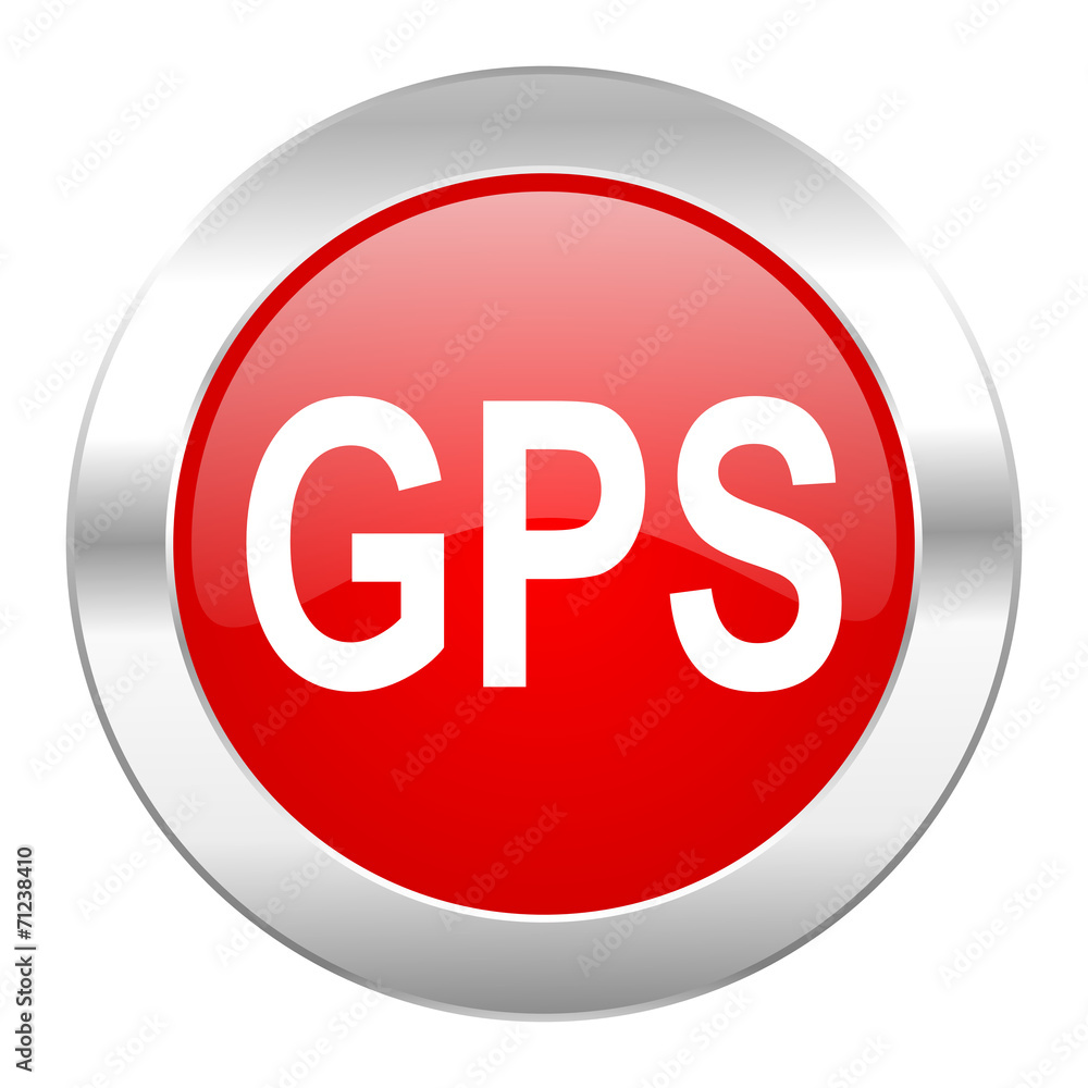 gps red circle chrome web icon isolated gps red circle chrome web icon isolated