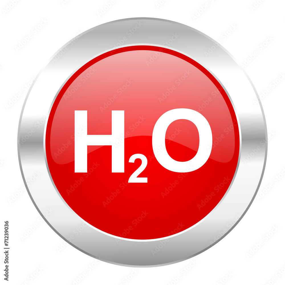 water red circle chrome web icon isolated water red circle chrome web icon isolated