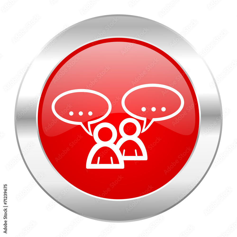 forum red circle chrome web icon isolated forum red circle chrome web icon isolated