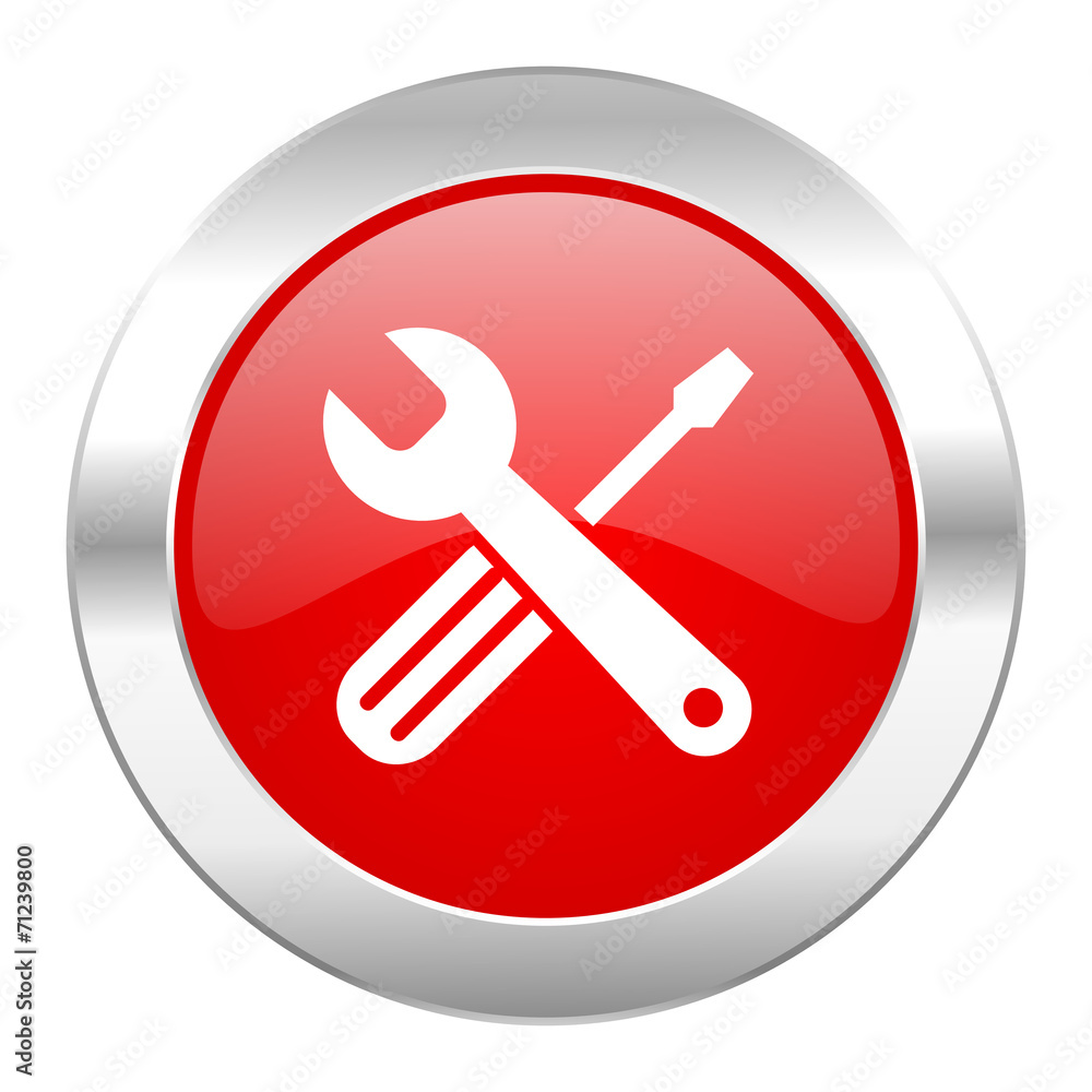 tools red circle chrome web icon isolated tools red circle chrome web icon isolated