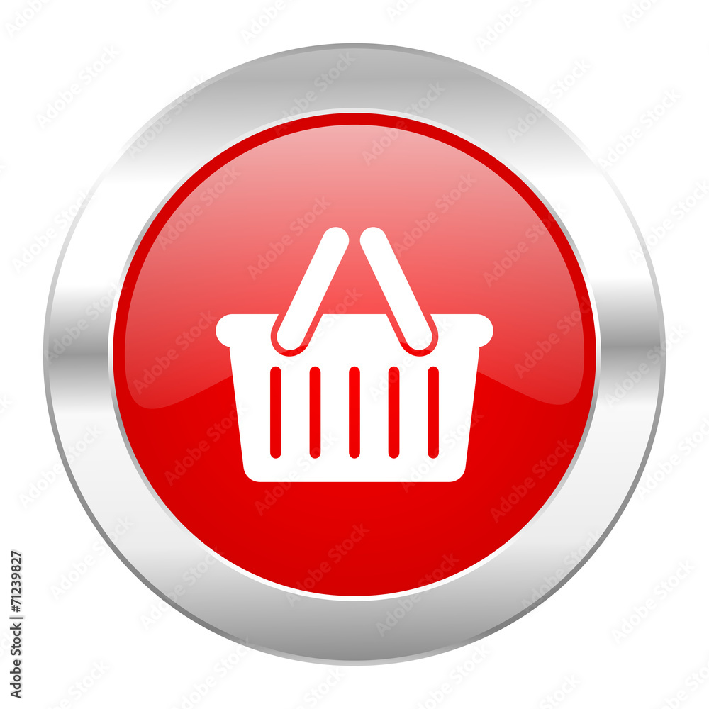 cart red circle chrome web icon isolated cart red circle chrome web icon isolated