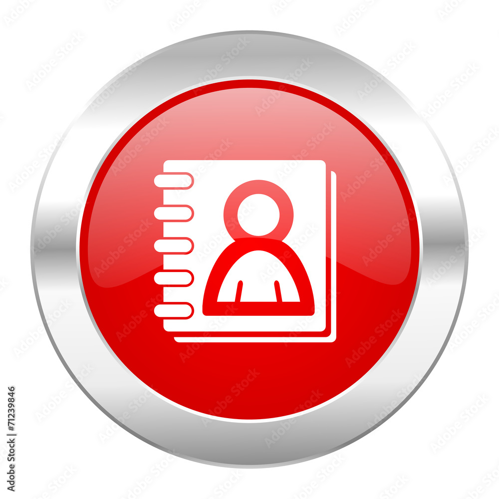 address book red circle chrome web icon isolated address book red circle chrome web icon isolated