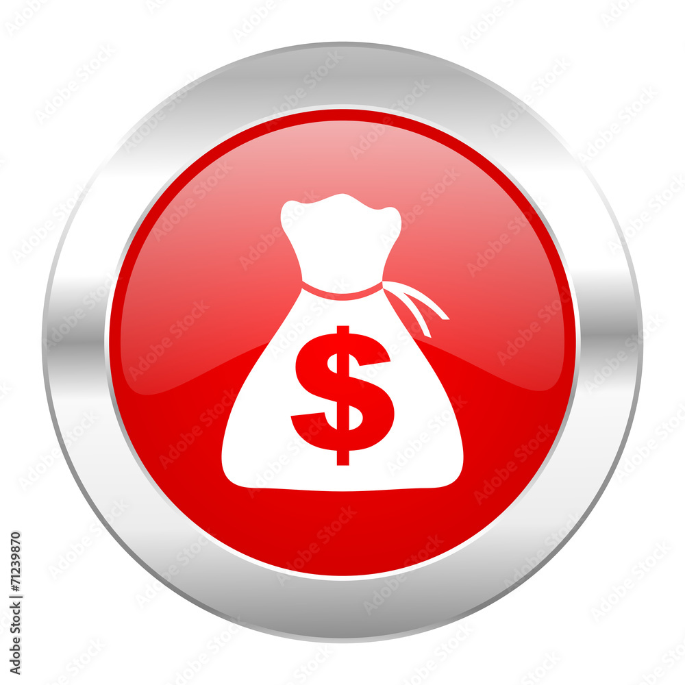money red circle chrome web icon isolated money red circle chrome web icon isolated