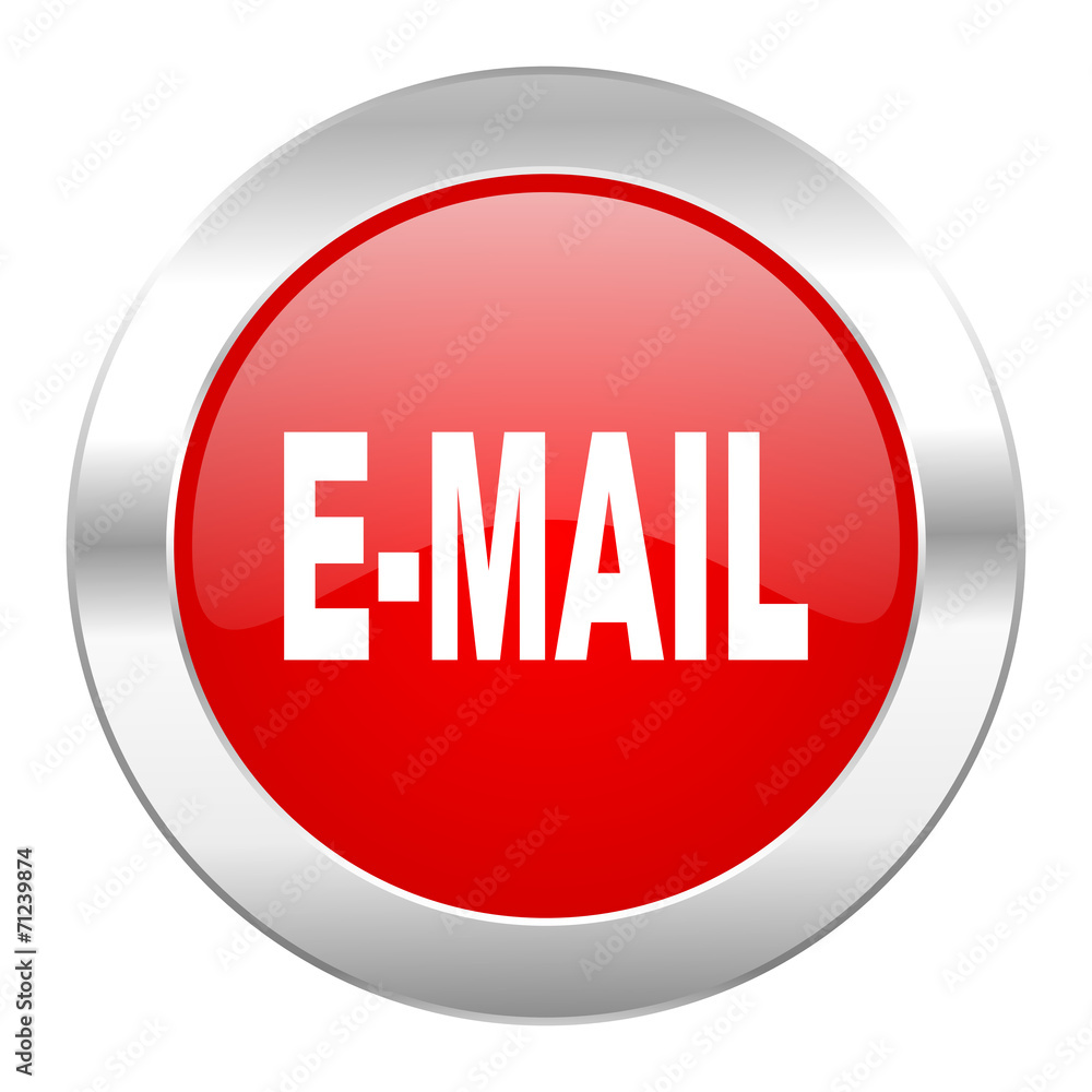 email red circle chrome web icon isolated email red circle chrome web icon isolated