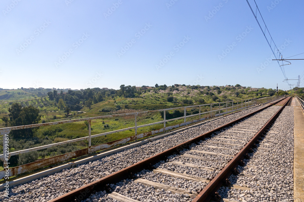 Obraz premium Abandoned railway