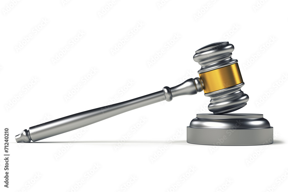 Metal gavel Metal gavel