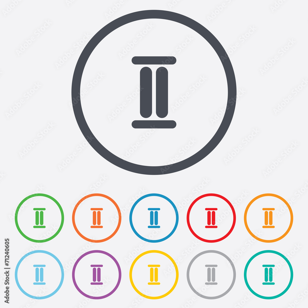 Roman numeral two icon. Roman number two sign. Roman numeral two icon. Roman number two sign.