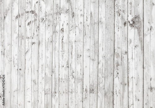 Old white wooden wall background photo texture