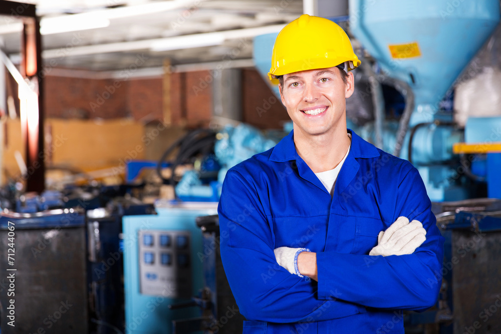 Foto Stock blue collar worker | Adobe Stock