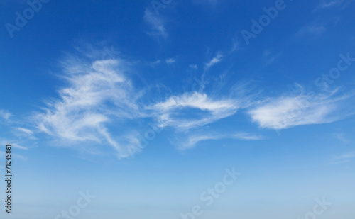 Natural blue cloudy sky background photo texture