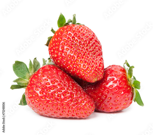 Strawberries. Isolated on a white background.