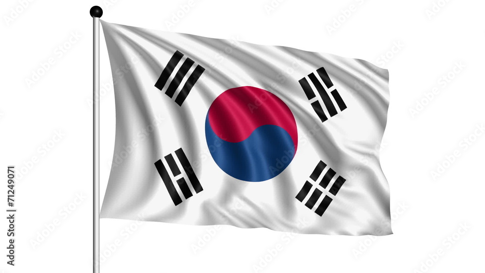 Flag of South Korea - loop (+ alpha channel) Flag of South Korea - loop (+ alpha channel)