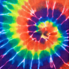 colorful tie dye fabric texture background in square ratio