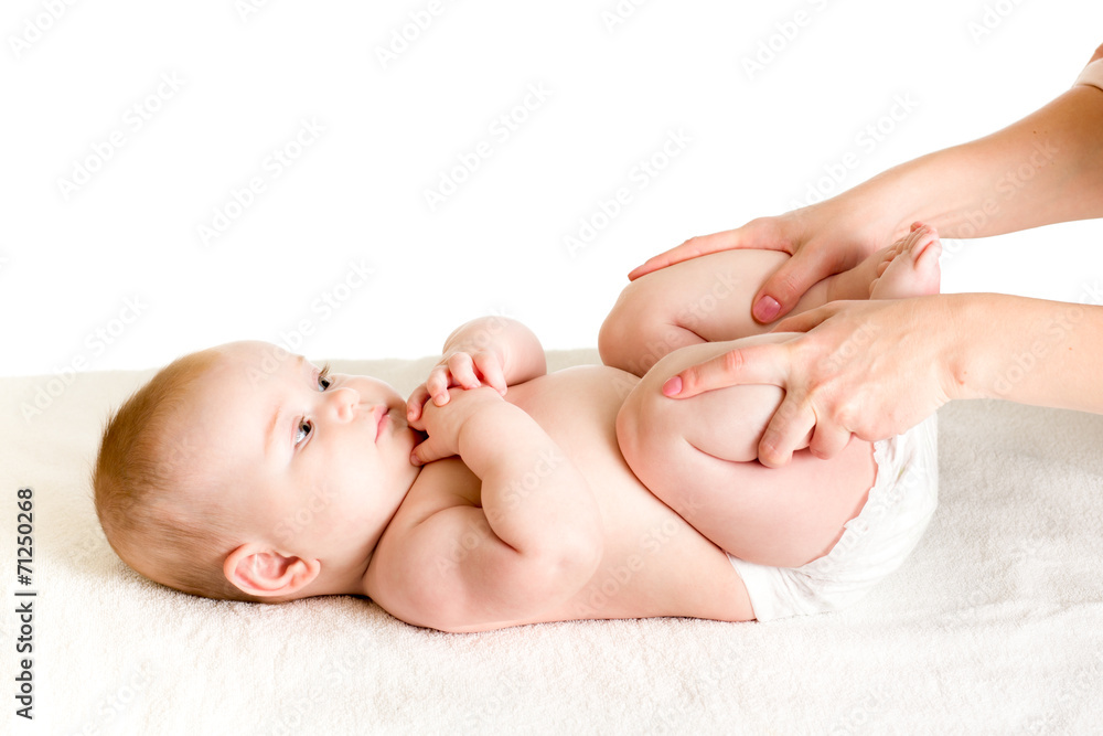 mother doing gymnastics her baby infant mother doing gymnastics her baby infant