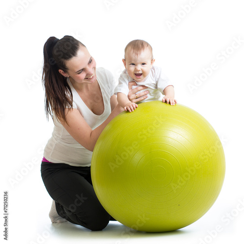 gymnastics for baby  with f...