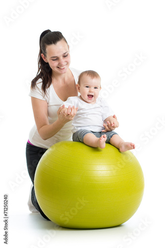 gymnastics for baby on fitn...