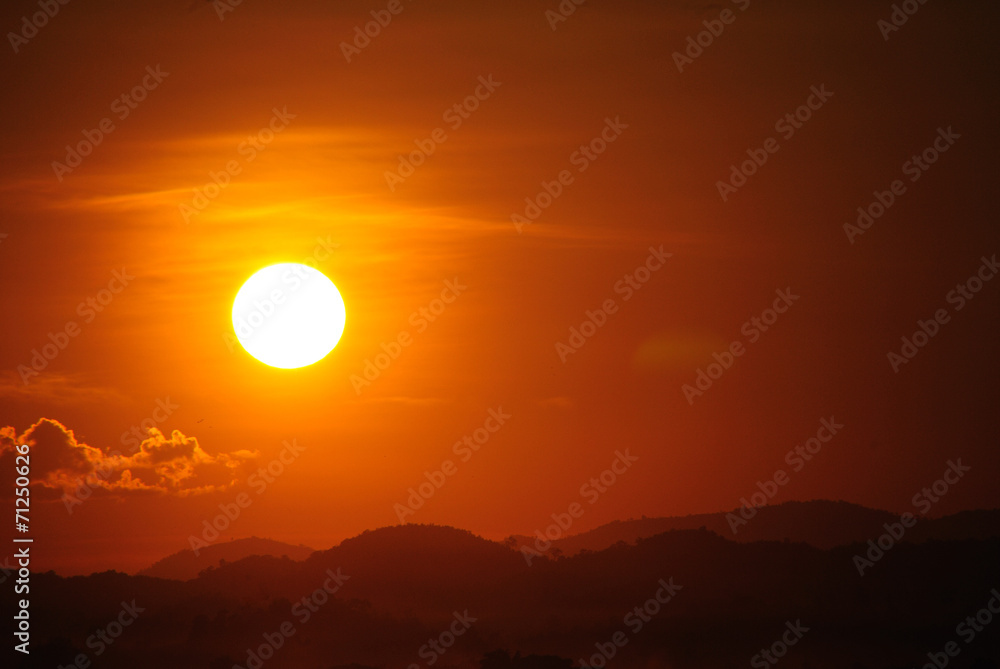 Sunset at Chiang Khan Thailand