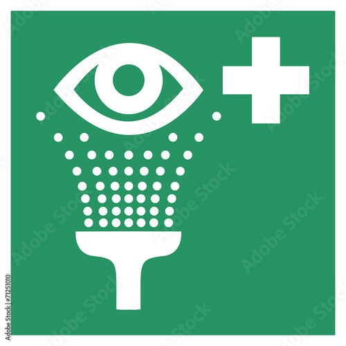 Safe condition sign,Eye shower