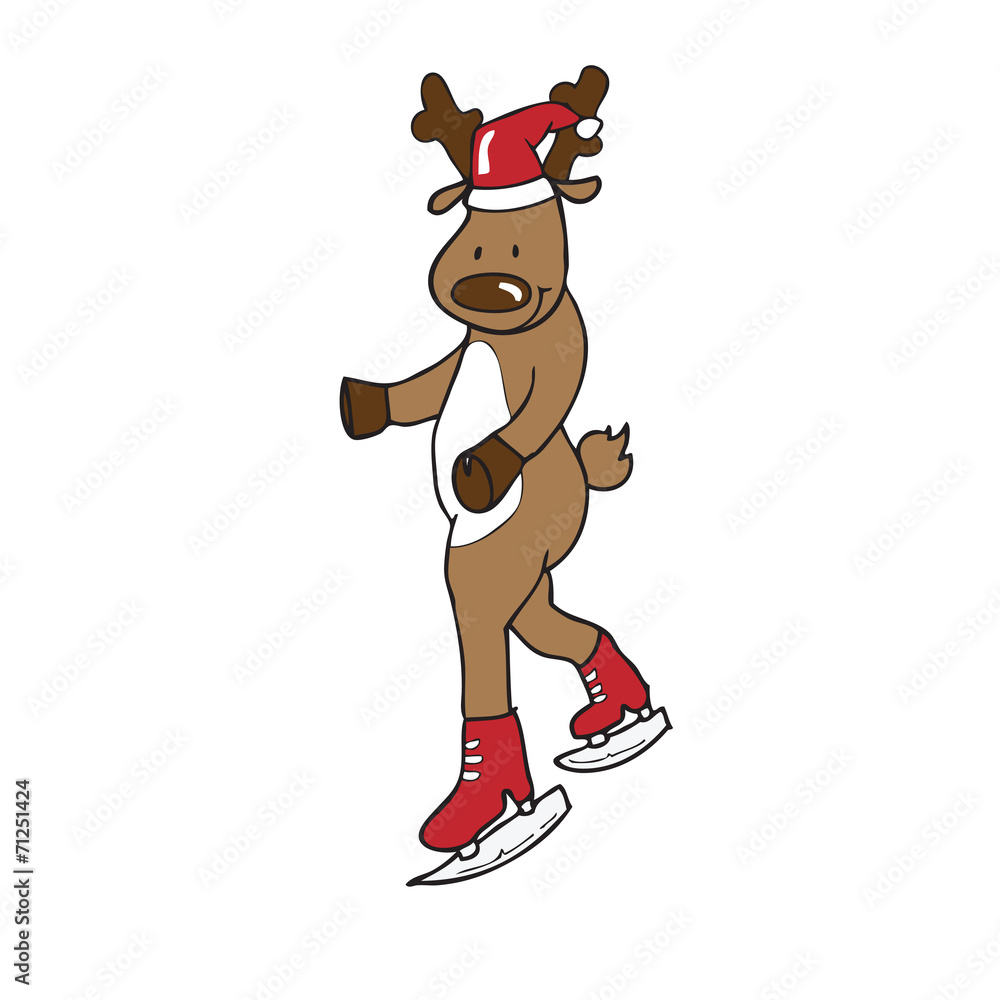 Ice skate reindeer Ice skate reindeer