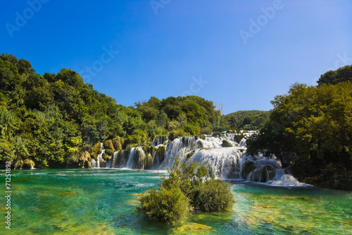 Fototapeta Naklejka Na Ścianę i Meble -  Waterfall KRKA in Croatia
