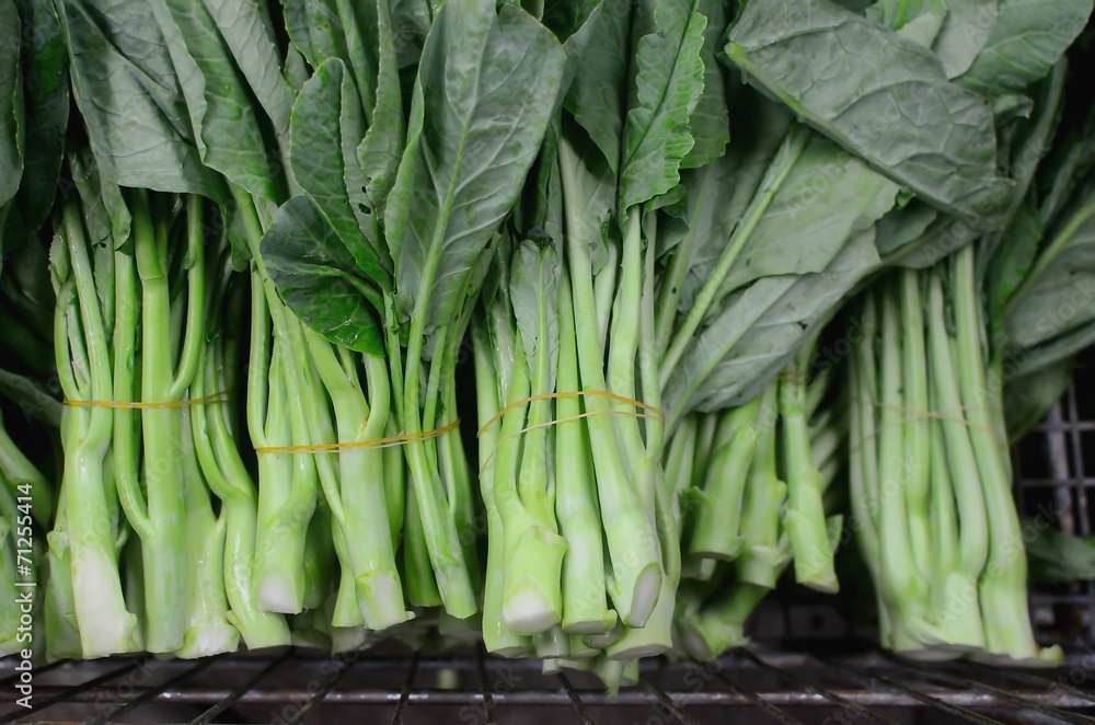 Chinese Broccoli Vegetables in basket