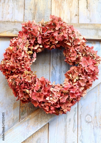 Autumn Hydrangea Wreath