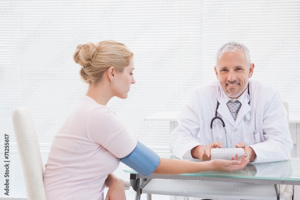 Doctor doing test at his patient Doctor doing test at his patient