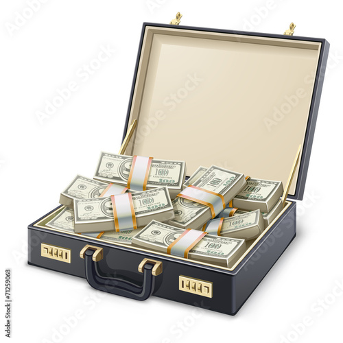 Case full of money