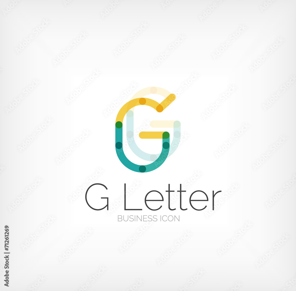 G letter logo, minimal line design G letter logo, minimal line design