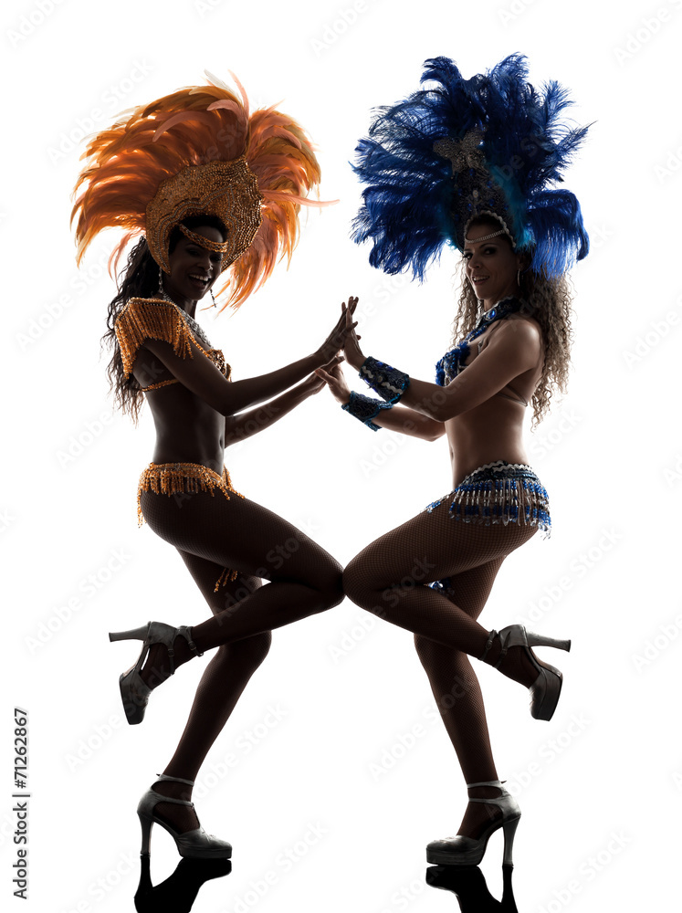 women samba dancer silhouette women samba dancer silhouette