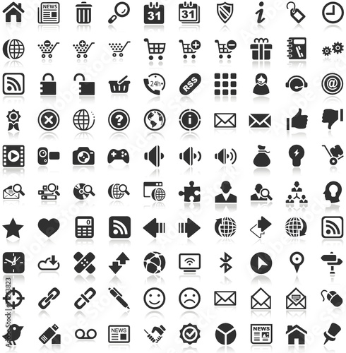 Shadow Iconset black Icons Internet Website Shop