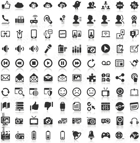Shadow Iconset black Icons Social Media Communication