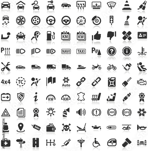 Shadow Iconset black Icons Automobile Technology