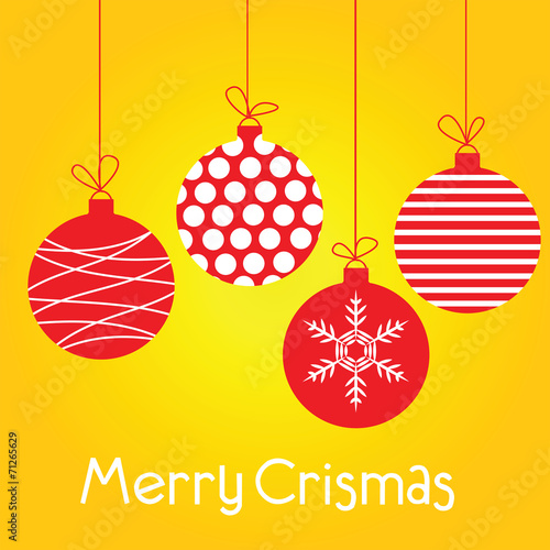 Red Christmas balls