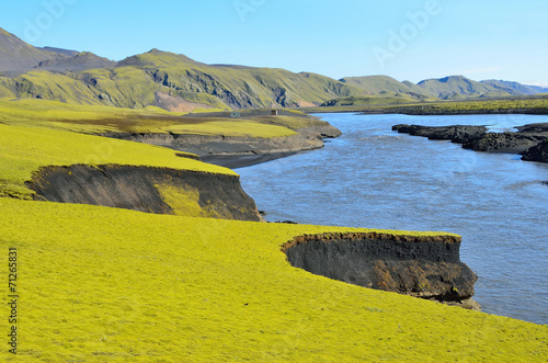 Исландия, горная река