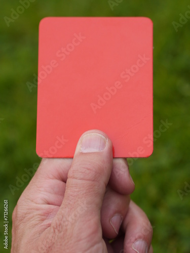 red card soccer