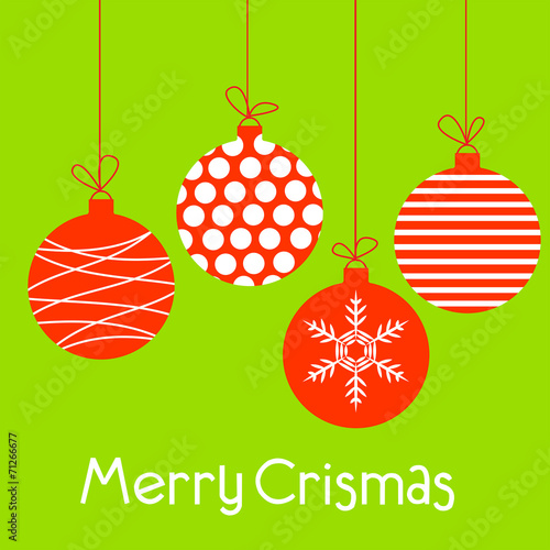 Red Christmas balls
