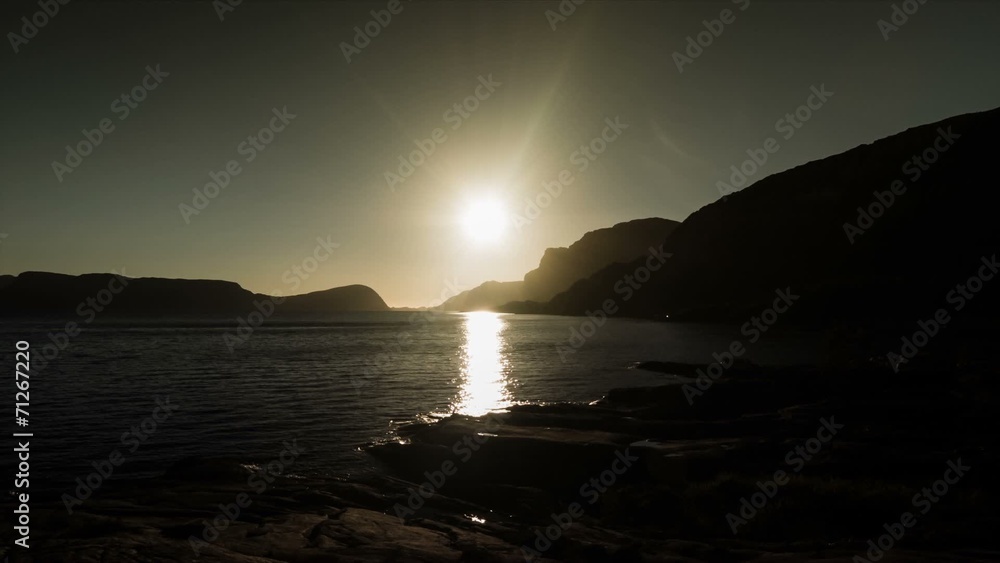 1080p, Epic and dramatic sunset time lapse of Rutledalen area in 1080p, Epic and dramatic sunset time lapse of Rutledalen area in