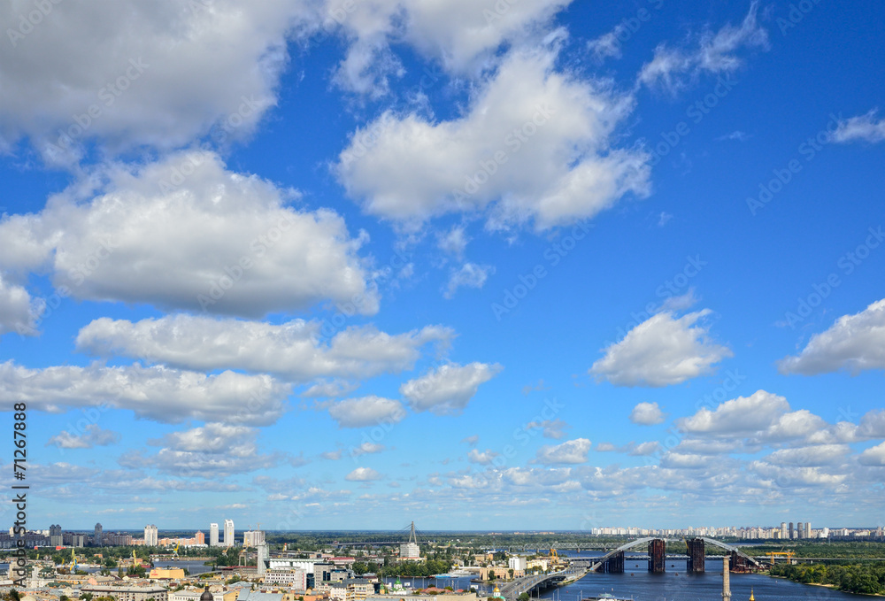 The peace sky above Kyiv
