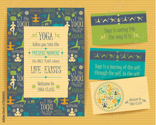 Design set for yoga class