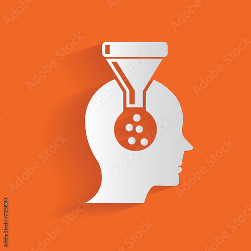 Brain filter,clean vector