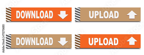 Download and upload buttons